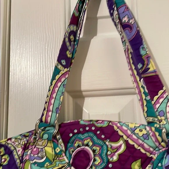 Vera Bradley Purple and Green Quilted Tote Bag, wristlet etc
NWT
THREE PIECE - Picture 11 of 16